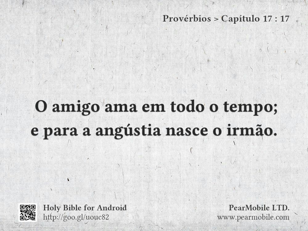 Provérbios, Capítulo 17:17